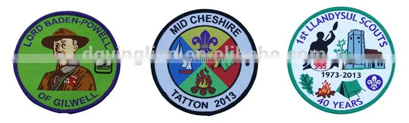 school uniform woven badge