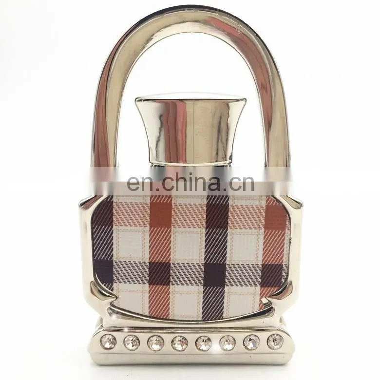 Perfume bottle shape foldable bag purse hanger in bulk