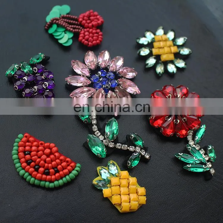 Hot Selling Good Quality Mixed Fruit Flower Animal Sequin Patches for Clothing Motif