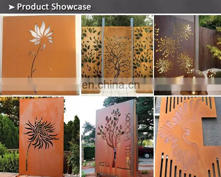 Weathering Steel Panel/Corten Steel Garden Screen