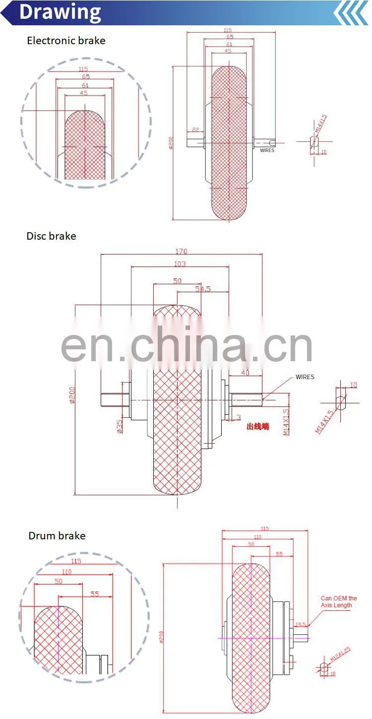 Electric bike kit self-balancing car 800w hub motor