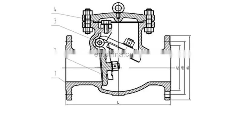 Bundor Class400 2" stainless steel dual plate swing check valve price list