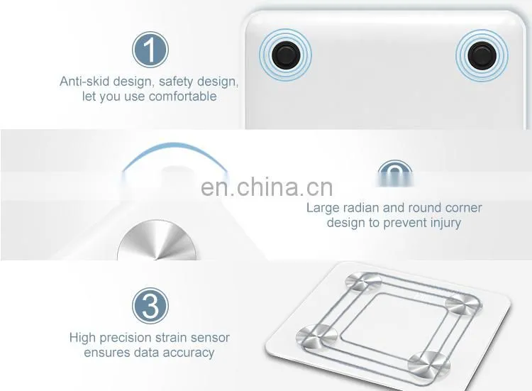Hot Selling Bathroom Wireless Weight Scale Retauarant Smart Digital Scale Whit Blue tooth