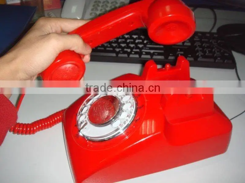 rotary dial antique desk phone