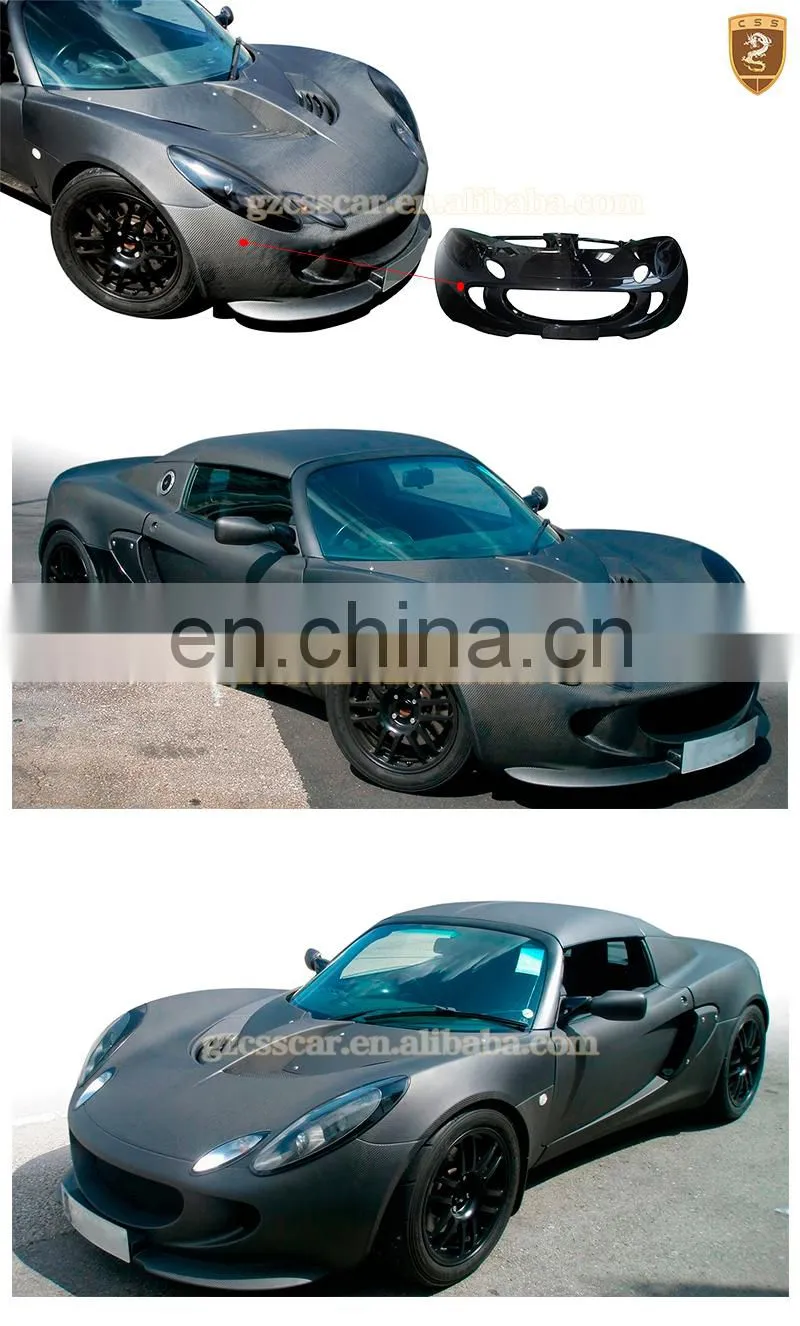 Best quality carbon fiber car bumper front for lotus elise 2004-2010
