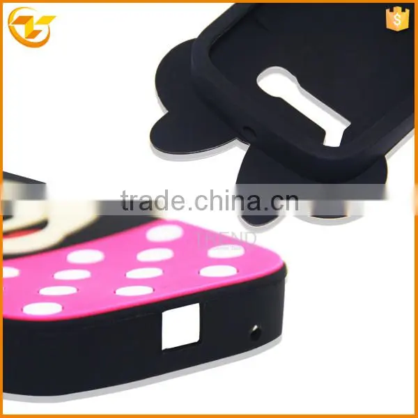 3D soft silicon case for alcatel one touch pop c5