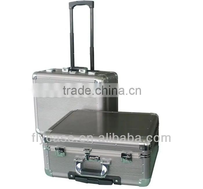2014 hard aluminum carry case with trolley case - CE