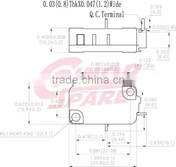 Cheap environmental mini micro switch