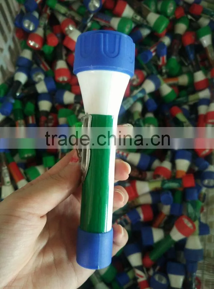 plastic camping 2AA mini torch light