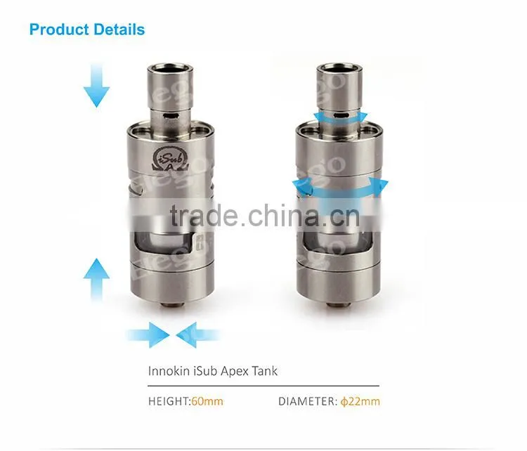 Large Stock for Innokin iSub Apex with iSub Apex 3ml Atomizer with Huge Vapor from Elego