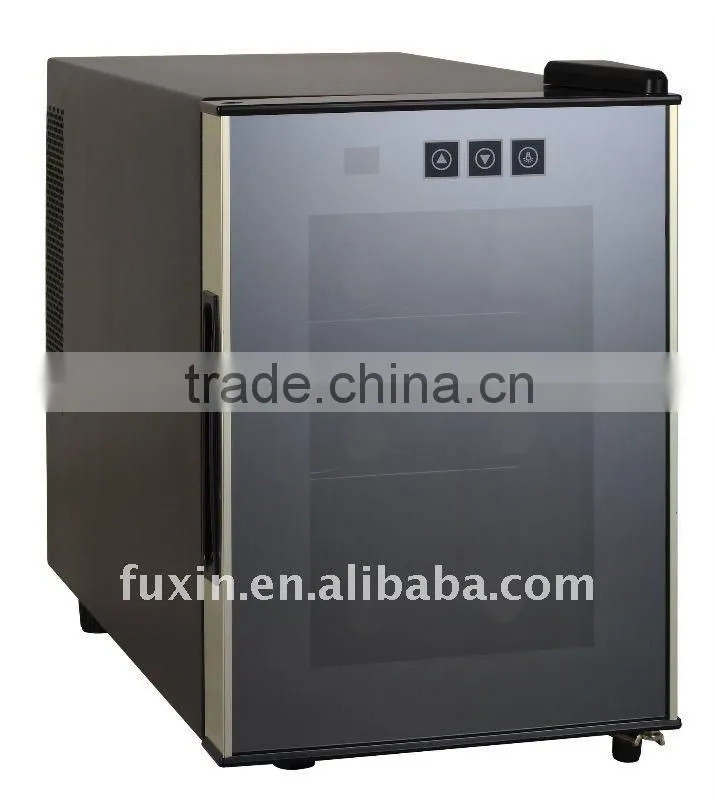 FUXIN:JC-16BLW.Thermoelectric refrigerated wine storage hold 6 bottles /electronic wine chiller