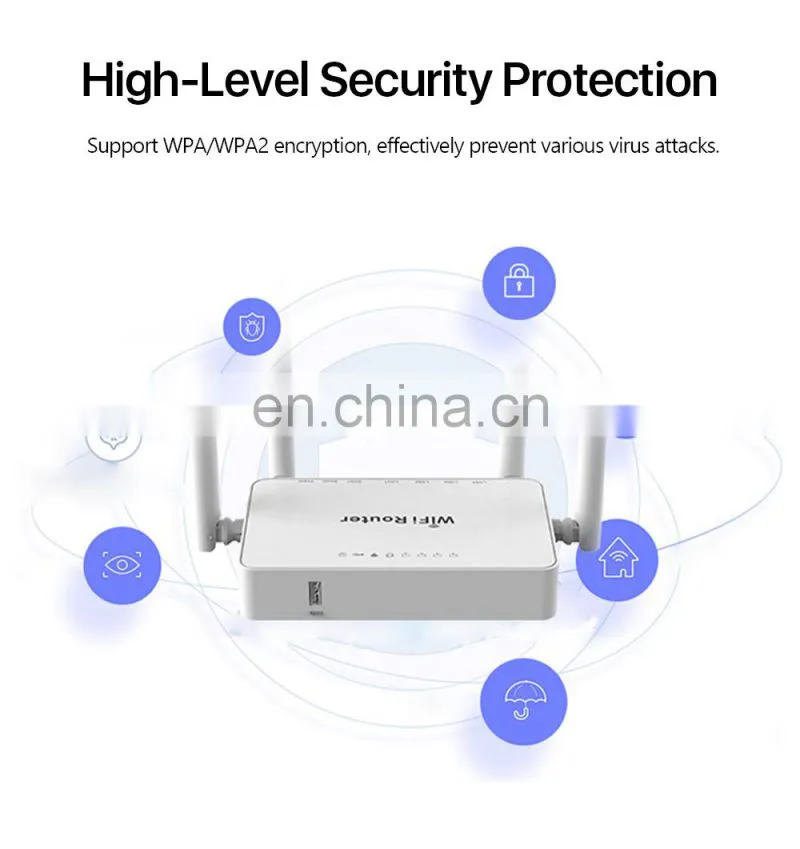 ALLINGE LG3230 300Mbps Wireless Router WE1626 with 4 External Antenna WE1626 Home Use Router Work With E3372h-153 USB Dongle