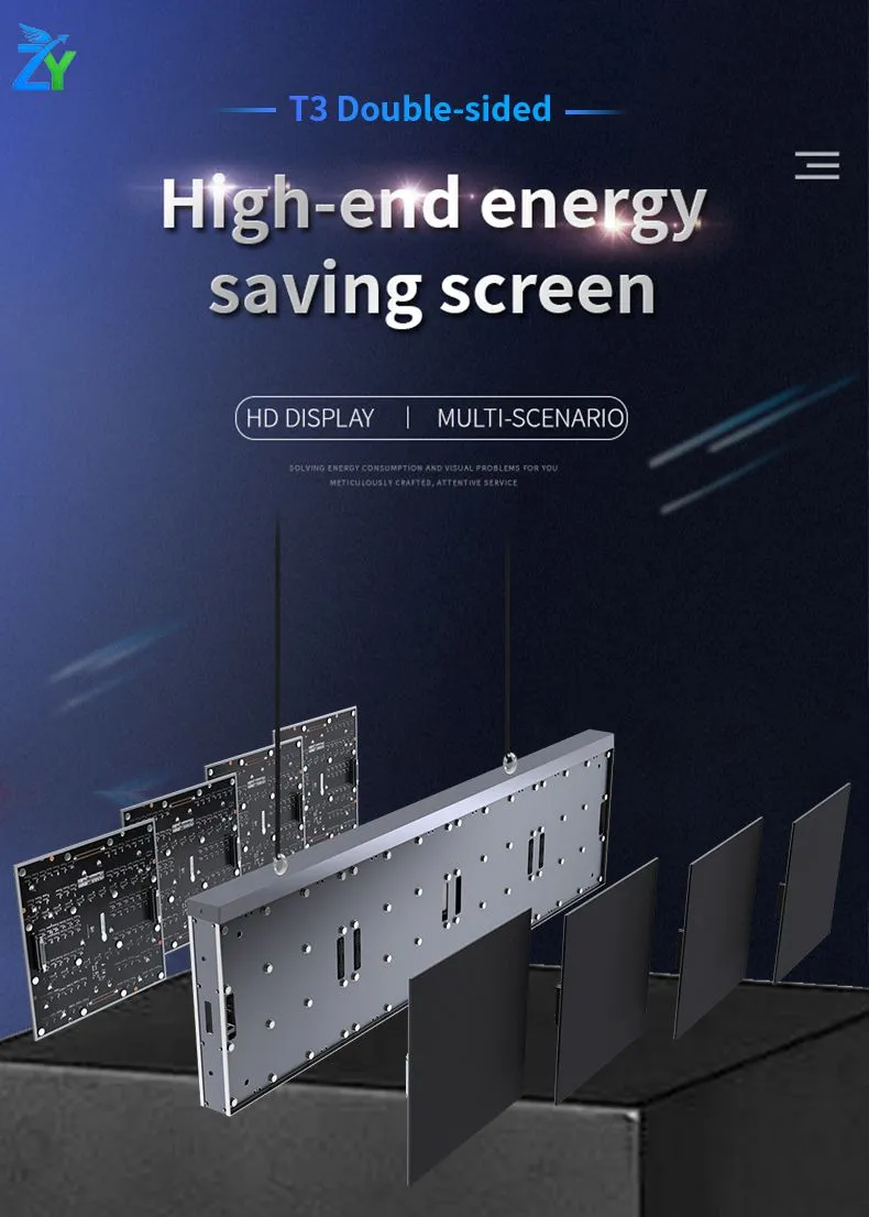 Ultra Thin Stage LED Display Front Service Double Sided LED TV Easy Maintenance Indoor Led Display