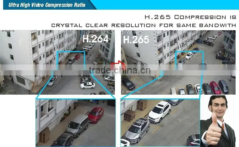 H.265 IP Security CCTV 5.0 Mega pixles 2.8mm-12mm Vari-focal lens System HD IP IR Bullet CCTV Camera IP66 P2P Onvif