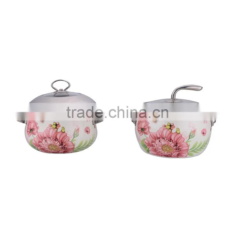 2014 new style enamel stock pot sets