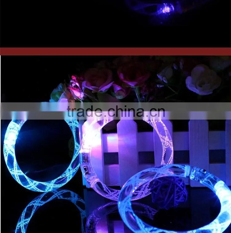 Flash Toy Multi Color Flash Light Led Acrylic Bracelet Led Foam Baton Glow Stick For Wedding Party Concert Props