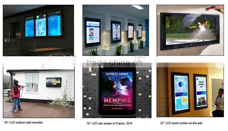 Hot selling product 2016 floor stand lcd screen different size available