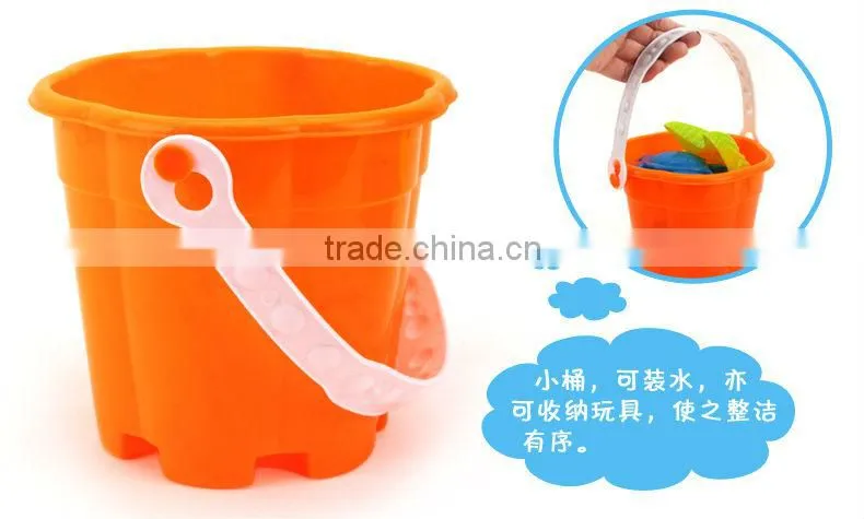 Summer Funny Beach Toys In Mesh Bag Plastic Beach Buckets And Spades Toy 10 PCS/Set
