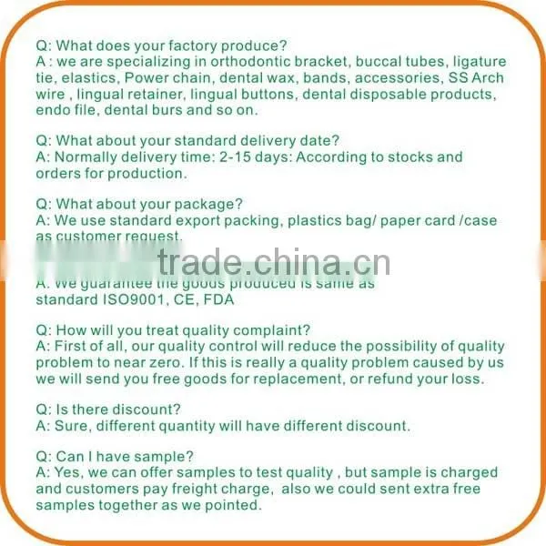 dental manufacturer Hot-sell ceramic red teeth orthodontic model
