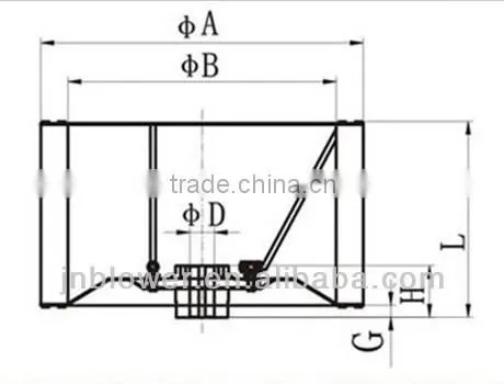 SA11-62 impeller blade/centrifugal impeller/impeller for centrifugal fans