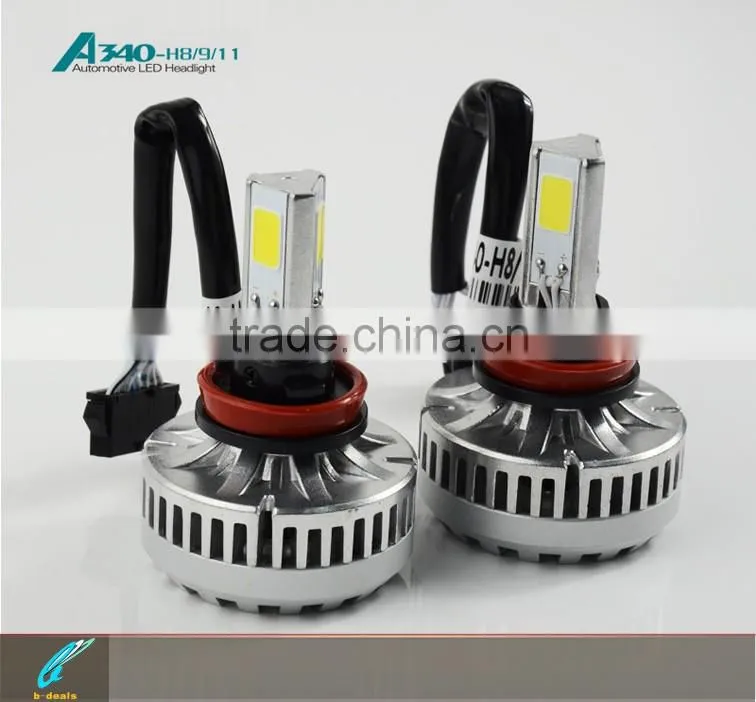B-deals high power A340 single lamp 40w 3600lm cob chip headlamp h8 h9 h10 car led lighting Headlight