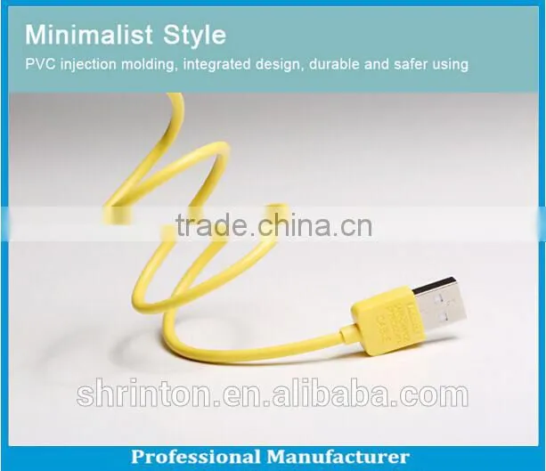 Factory directly offer Pure Copper 1.2A non-toxic PVC data cable usb for ipad air 2 ipad