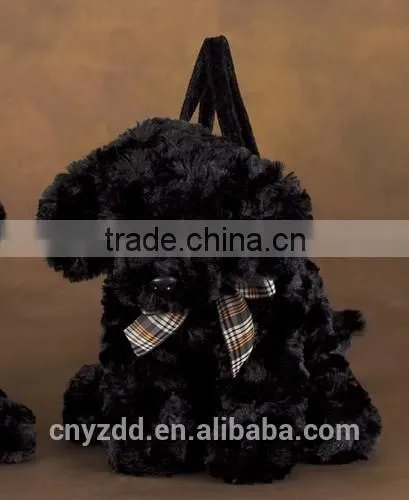 Cute Soft Plush Lifelike Animal Purse/New Design Cuddly Toy Puppy Handbag/Plush Animal Playful Purse