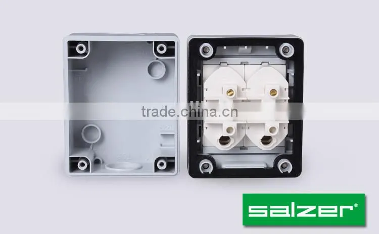 Salzer 2gang 1way waterproof switches IP56