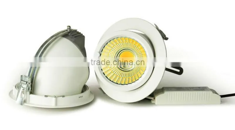 2016 Hot sales 360 degree roatatable 26W gimbal led downlight for shop