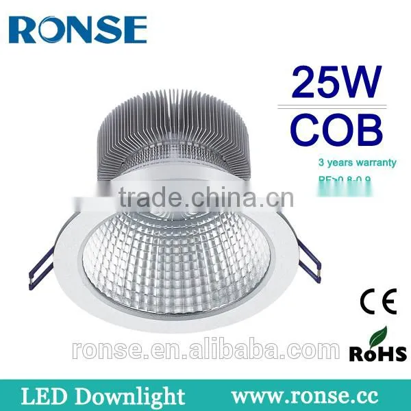 Ronse 25W hot selling recessed led cob down light high quality(RS-C601)