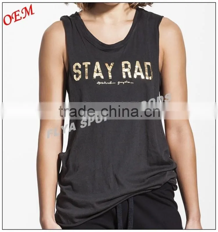 High Lightweight Soft Ladies Yoga Tank Top Gym Sport Wear Low Cut Custom Womens Workout Tank Top