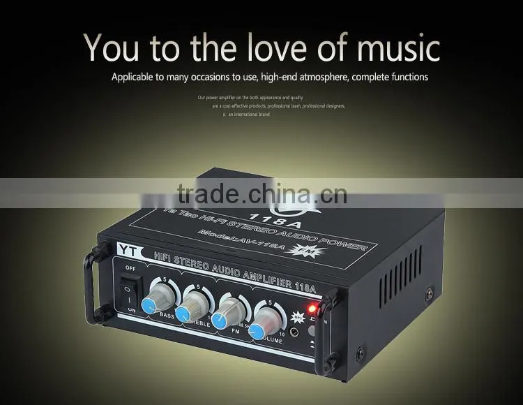 car hi-fi stereo amplifier YT-118A with CD/VCD/DVD