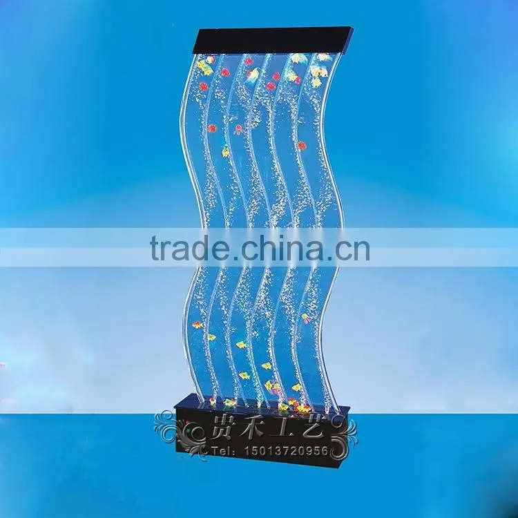 beautiful patterns style acrylic glass water wall decorative interior