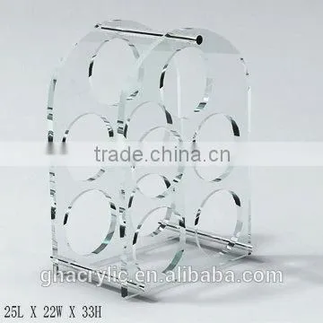 GH-RZ255 Hot sell and high quality acrylic wine display rack, Shatterproof acrylic display rack