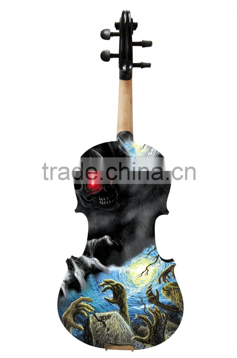 Hot Sale Popular Art With Halloween Theme Student Violin