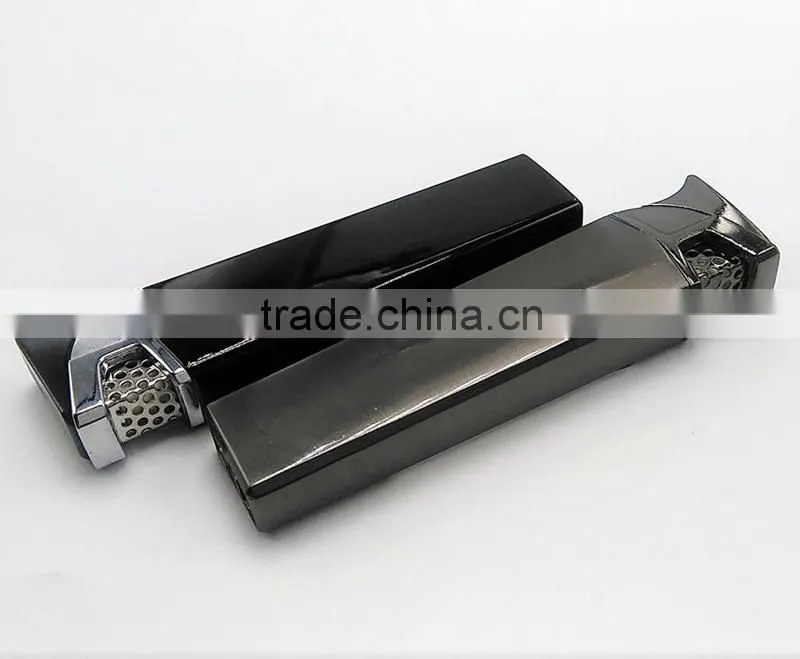 Euro style metal pulse match lighter logo refillable
