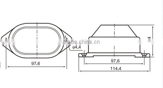 CNTD LED Flashing Light 12V-240V Warning Light CE Approval C-3051