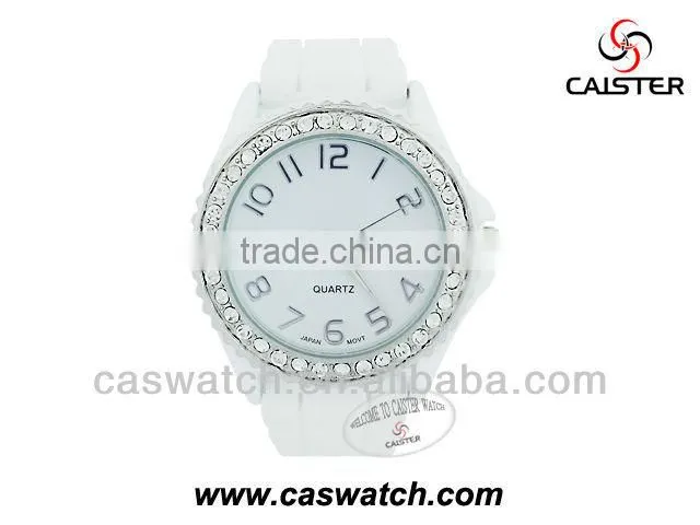 2013 New Style Fashion Watch for lady with CZ Stones Bezel