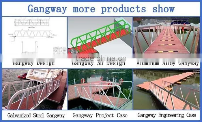 Marine gangway ladder for sale with pontoon decking