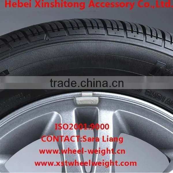 zinc wheel weights for steel rims and alloy rims