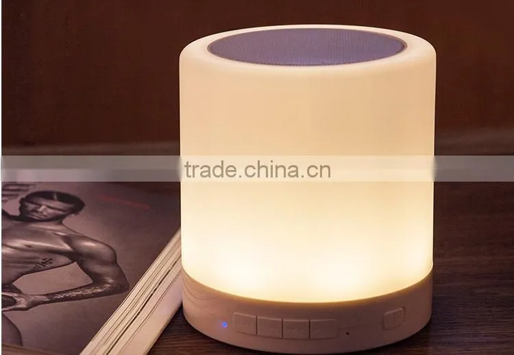 2016 hot sale product christmas gift automatic night light led reading lamp speaker