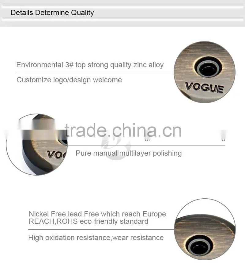 Brushed Filament Spray Color 4 parts Metal Coats Spring Snap Button