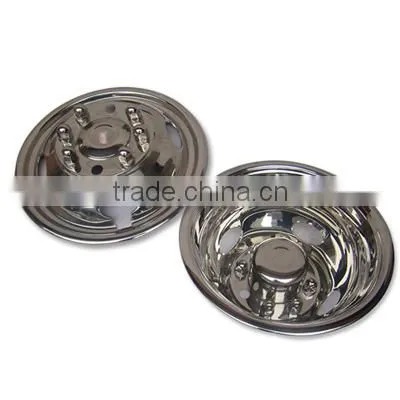 16''Polished Stainless Steel Truck Wheel Cover Bus chrome Wheel Trim