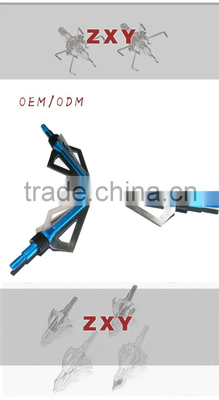 2015 Archery Wholesale Aluminum Arrow Head for hunting blue