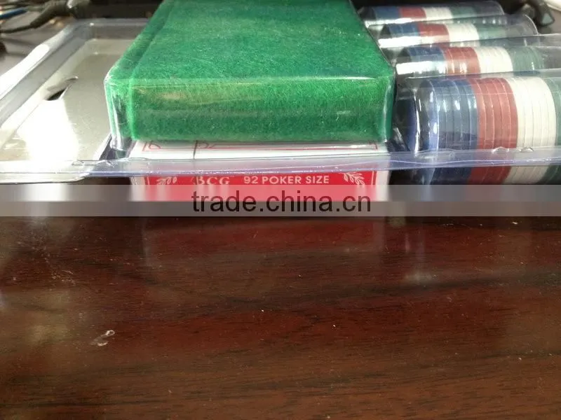Poker Chips with Playing card