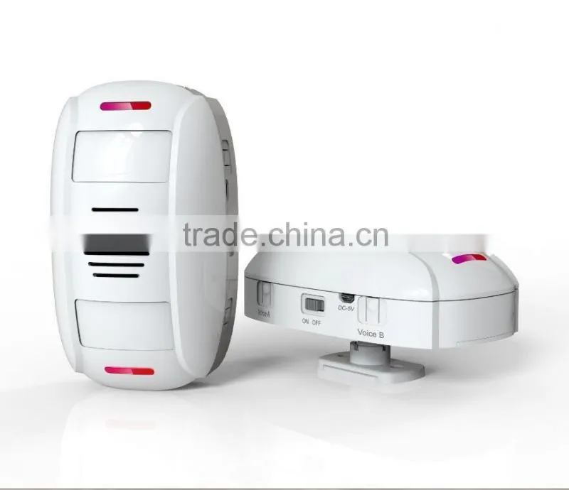 KERUI 150M signal distance of store, market, office, hotel, restaurant Two-Way welcome wireless doorbell with alarm function