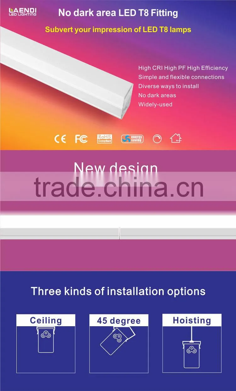 Hot Integrated t8 led aluminum tube light 900mm 24w