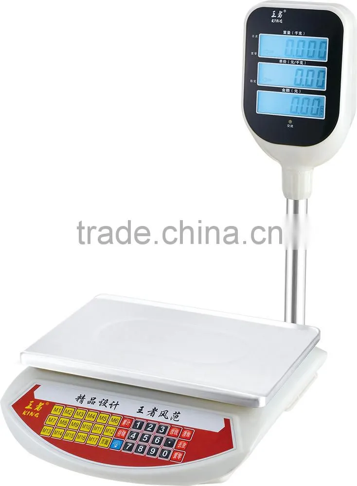 yonzo new model white abs housing electronic scale with pole