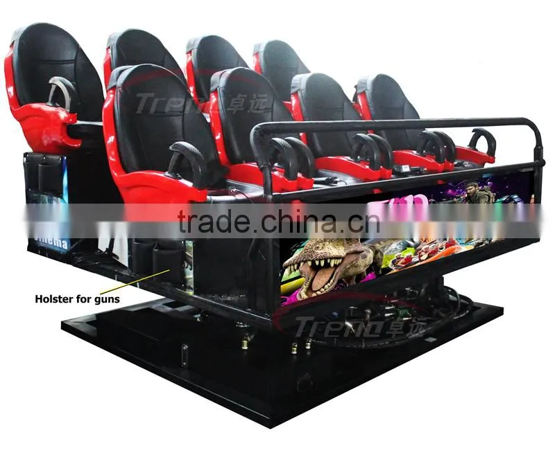 Attractive simulation ride 4D cinema equipment system, 4d movie theater seat simulator motion chair