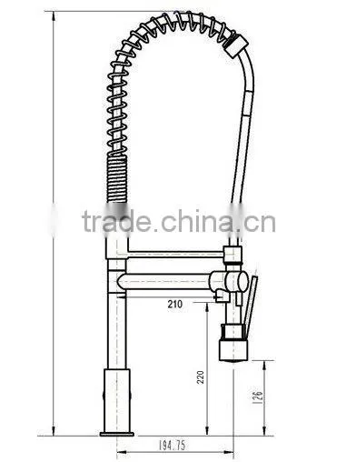Watermark & WELS Standard Pull Out Kitchen Faucet